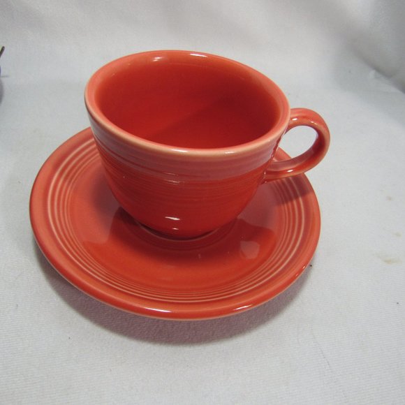 FIESTAWARE TEA CUP AND SAUCER - Picture 2 of 7